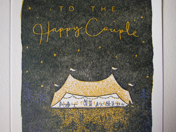 Wedding Tent | Letterpress Card