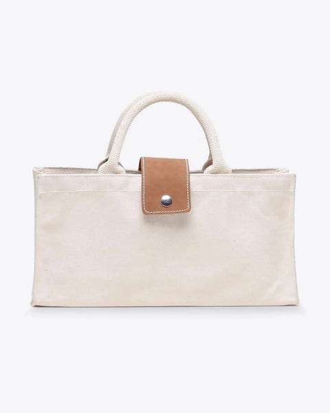 Mini Canvas & Leather Tote