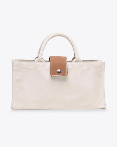 Mini Canvas & Leather Tote