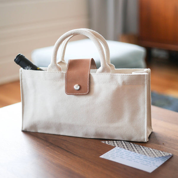 Mini Canvas & Leather Tote