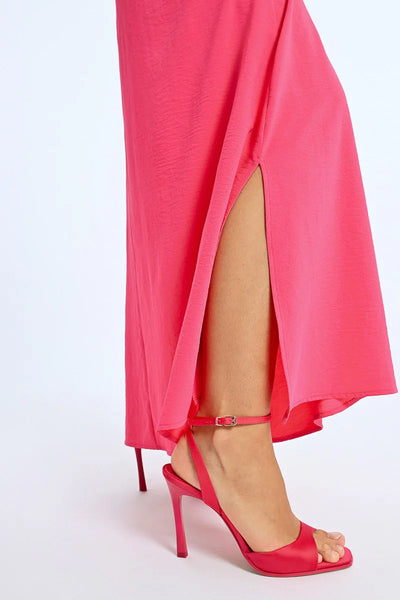 Long Slip Dress- Fuchsia