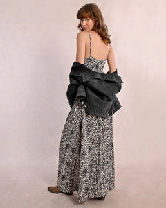 Long Leopard Print Dress