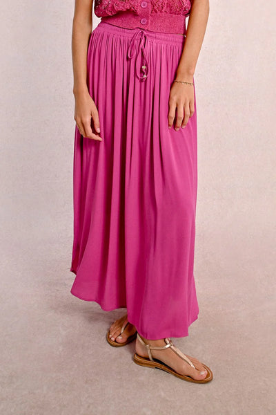 Pleated Skirt- Fuchsia