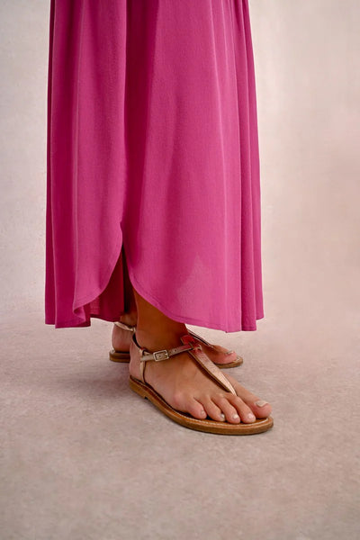 Pleated Skirt- Fuchsia