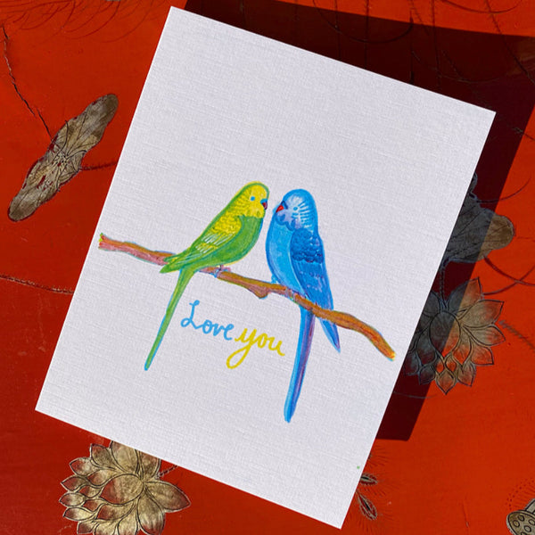Greeting Card- Love Birds