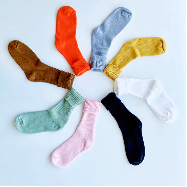 Dyed Cotton Socks- Assorted