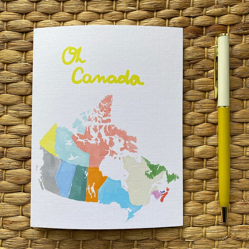 Greeting Card- Oh Canada