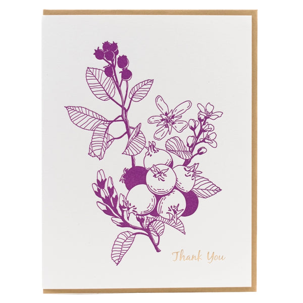 Thank you (Berries) – Greeting Card