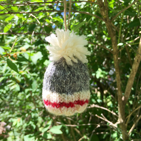 Mini Hand Knit Camp Toque, Ornament