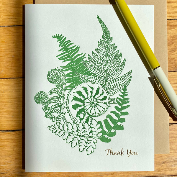 Thank You (Fern) – Greeting Card