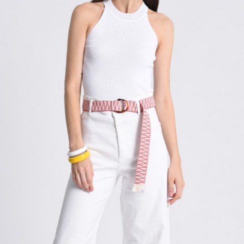 Mexican Style Belt - Red