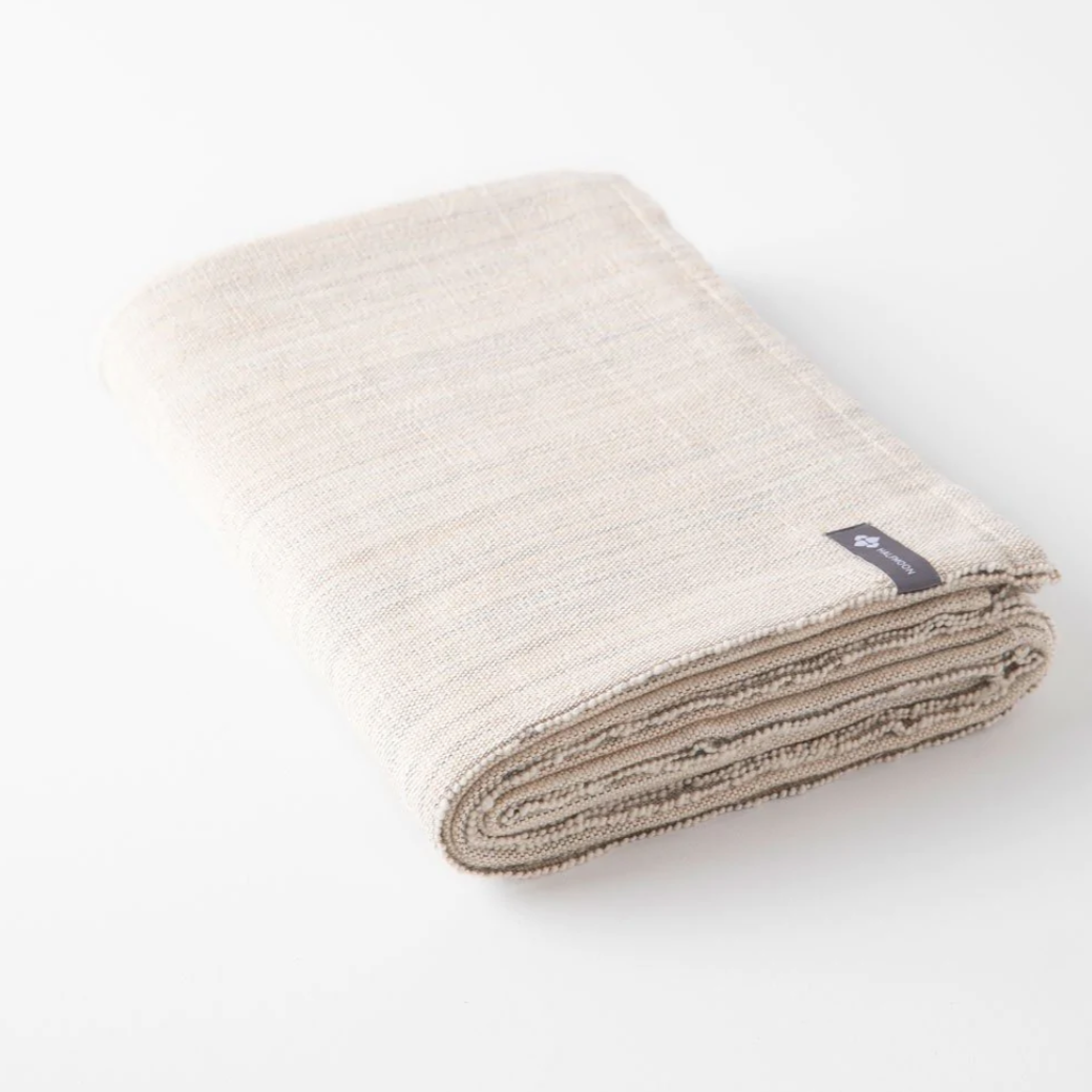 Classic Cotton Yoga Blanket- Sandstone