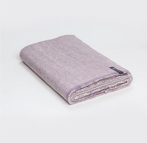 Classic Cotton Yoga Blanket- Plum Weave