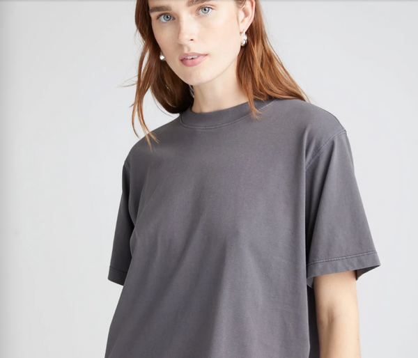 Relaxed Crop Tee - Stretch Limo