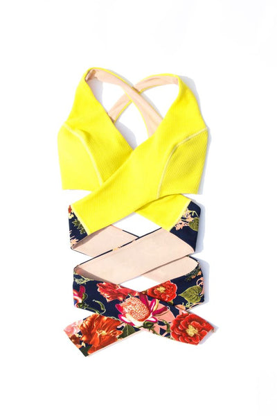 The Tulip Top in Chartreuse/Floral